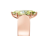 Rose gold Fancy Yellow Marquise Cut Diamond Channel Set Solitaire Ring with Four-Prong Setting_41