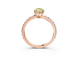 Rose gold Fancy Yellow Marquise Cut Diamond Pavé Solitaire Engagement Ring with Four-Prong Setting_20