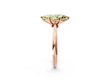 Rose gold Fancy Yellow Marquise Cut Diamond Solitaire Engagement Ring with Classic Band and Four-Prong Setting_14