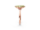 Rose gold Fancy Yellow Marquise Cut Diamond Solitaire Engagement Ring with Classic Band and Four-Prong Setting_38