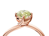 Rose gold Fancy Yellow Marquise Cut Diamond Solitaire Engagement Ring with Four-Prong Setting and Classic Band_24