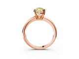 Rose gold Fancy Yellow Marquise Cut Diamond Solitaire Engagement Ring with Round Band and Four-Prong Setting_97
