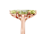 Rose gold Fancy Yellow Marquise Cut Diamond Solitaire Ring with Flower Prong Setting and Classic Band_42