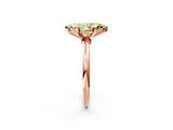 Rose gold Fancy Yellow Marquise Cut Diamond Solitaire Ring with Six-Prong Setting and Classic Band_25