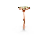 Rose gold Fancy Yellow Marquise Cut Diamond Solitaire Ring with Six-Prong Setting and Classic Band_32