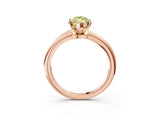 Rose gold Fancy Yellow Marquise Cut Diamond Solitaire Ring with Six-Prong Setting and Classic Band_33