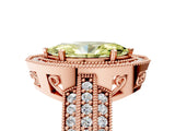 Rose gold Fancy Yellow Marquise Cut Halo Diamond Engagement Ring with Pave Split Shank and Four-Prong Setting_5
