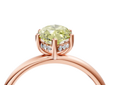 Rose gold Fancy Yellow Marquise  Cut Solitaire Engagement Ring with Four-Prong Setting and Classic Band_4