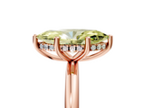 Rose gold Fancy Yellow Marquise  Cut Solitaire Engagement Ring with Four-Prong Setting and Classic Band_5