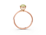 Rose gold Fancy Yellow Marquise  Cut Solitaire Engagement Ring with Thin Band and Four-Prong Setting_6