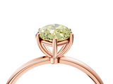 Rose gold Fancy Yellow Marquise  Cut Solitaire Engagement Ring with Thin Band and Four-Prong Setting_7