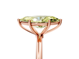 Rose gold Fancy Yellow Marquise  Cut Solitaire Engagement Ring with Thin Band and Four-Prong Setting_8