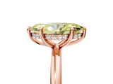 Rose gold Fancy Yellow Marquise  Cut Solitaire Ring with Thin Band and Four-Prong Setting_5
