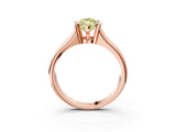 Rose gold Fancy Yellow Marquise Cut Solitaire Tension Set Diamond Ring with Split Shank Band_3