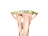 Rose gold Fancy Yellow Marquise Cut Solitaire Tension Set Diamond Ring with Split Shank Band_5
