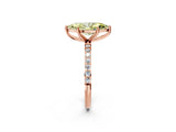 Rose gold Fancy Yellow Marquise  Diamond Pavé Band with Six-Prong Setting_29