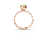 Rose gold Fancy Yellow Marquise  Diamond Pavé Band with Six-Prong Setting_30
