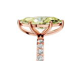 Rose gold Fancy Yellow Marquise  Diamond Pavé Band with Six-Prong Setting_32