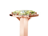 Rose gold Fancy Yellow Marquise  Halo Diamond Ring with Cathedral Band and Four-Prong Setting_39