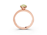 Rose gold Fancy Yellow Marquise  Milgrain Pave Diamond Engagement Ring with Four-Prong Setting_3