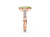 Rose gold Fancy Yellow Marquise  Solitaire Channel-Set Diamond Engagement Ring with Four-Prong Setting_31