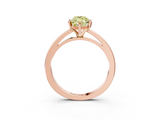 Rose gold Fancy Yellow Marquise  Solitaire Diamond Engagement Ring with Four-Prong Setting on a Classic Band_6