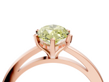 Rose gold Fancy Yellow Marquise  Solitaire Diamond Engagement Ring with Four-Prong Setting on a Classic Band_7