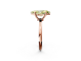 Rose gold Fancy Yellow Marquise  Solitaire Diamond Ring with 4-Prong Setting on a Classic Band_5