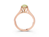 Rose gold Fancy Yellow Marquise  Solitaire Diamond Ring with Cathedral Band and Four-Prong Setting_32