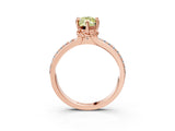 Rose gold Fancy Yellow Marquise  Solitaire Diamond Ring with Channel Set Band and Six-Prong Setting_32