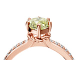 Rose gold Fancy Yellow Marquise  Solitaire Diamond Ring with Channel Set Band and Six-Prong Setting_33