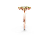 Rose gold Fancy Yellow Marquise  Solitaire Diamond Ring with Four-Prong Setting on a Plain Band_22