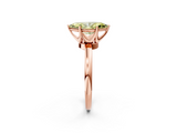 Rose gold Fancy Yellow Marquise  Solitaire Diamond Ring with Six-Prong Setting on a Classic Band_2