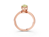 Rose gold Fancy Yellow Marquise  Solitaire Diamond Ring with Six-Prong Setting on a Classic Band_3