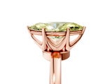 Rose gold Fancy Yellow Marquise  Solitaire Diamond Ring with Six-Prong Setting on a Classic Band_5