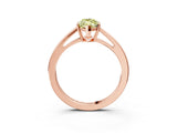 Rose gold Fancy Yellow Marquise  Solitaire Diamond Ring with Split Shank and Four-Prong Setting_15