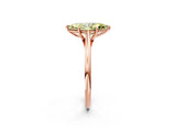 Rose gold Fancy Yellow Marquise  Solitaire Engagement Ring with Four-Prong Setting and Classic Band 2