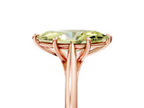 Rose gold Fancy Yellow Marquise  Solitaire Engagement Ring with Four-Prong Setting and Classic Band 5