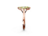 Rose gold Fancy Yellow Marquise  Solitaire Engagement Ring with Six-Prong Setting and Classic Band 3