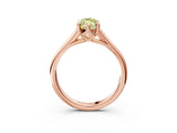 Rose gold Fancy Yellow Marquise  Solitaire Engagement Ring with Six-Prong Setting and Classic Band 4