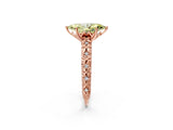 Rose gold Fancy Yellow Marquise  Solitaire Floral Milgrain Engagement Ring_33