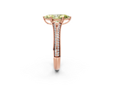 Rose gold Fancy Yellow Marquise  Solitaire Pave Split Shank Engagement Ring with Six-Prong Setting_2