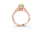 Rose gold Fancy Yellow Marquise  Solitaire Pave Split Shank Engagement Ring with Six-Prong Setting_3