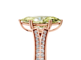 Rose gold Fancy Yellow Marquise  Solitaire Pave Split Shank Engagement Ring with Six-Prong Setting_5