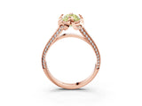 Rose gold Fancy Yellow Marquise  Solitaire Pave Split Shank Ring with Four-Prong Setting_12