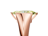 Rose gold Fancy Yellow Marquise  Solitaire Tension Set Diamond Ring_5