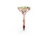 Rose gold Fancy Yellow Marquise  Solitaire Twist Band Six-Prong Setting 2