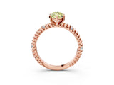 Rose gold Fancy Yellow Marquise  Solitaire Twisted Band Prong Set Engagement Ring_31