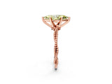Rose gold Fancy Yellow Marquise  Solitaire Twisted Band with Bead Prong Setting_72