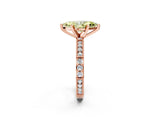 Rose gold Fancy Yellow Marquise  Solitaire with Pavé Band and Four-Prong Setting_31